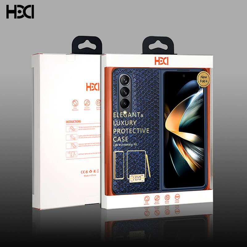 Samsung Galaxy Z Fold 3 2021 HDD Crocodile Leather Foldable Shockproof Phone Case