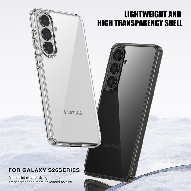 Samsung Galaxy S26 2026 Aurora Series Crystal Transparent Phone Case