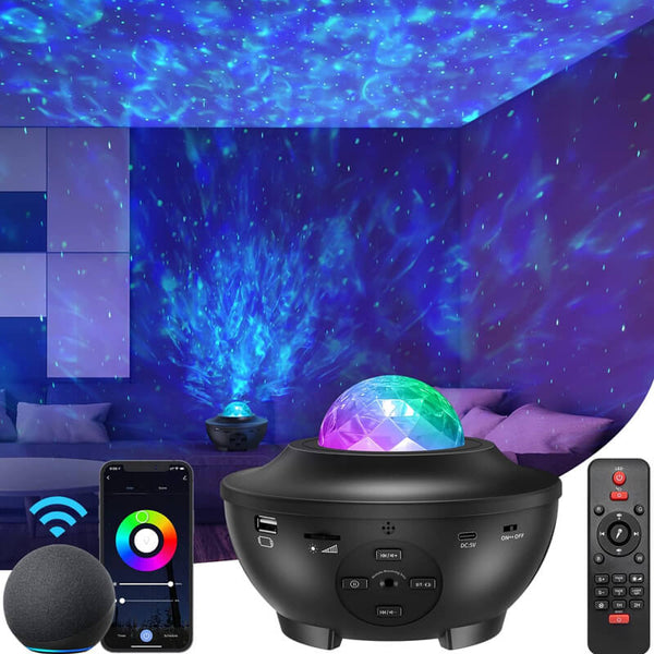 Mobie Star Projector LED Night Light with Music Speaker XK01