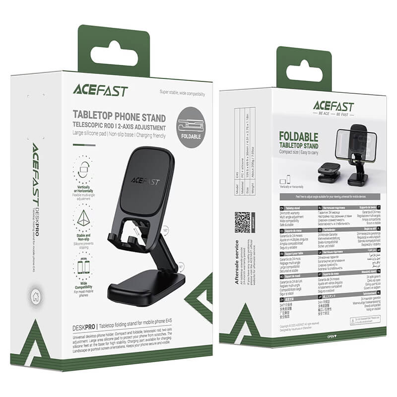 Acefast Foldable Desk Phone Stand with Dual Axis Adjustment E45