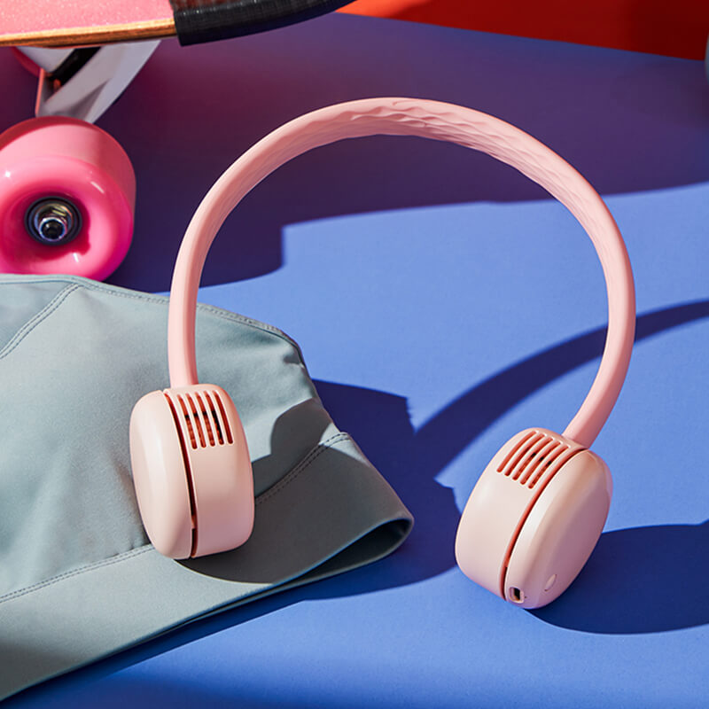 Mobie Portable Bladeless Stylish Neck Fan with Silicone Tube