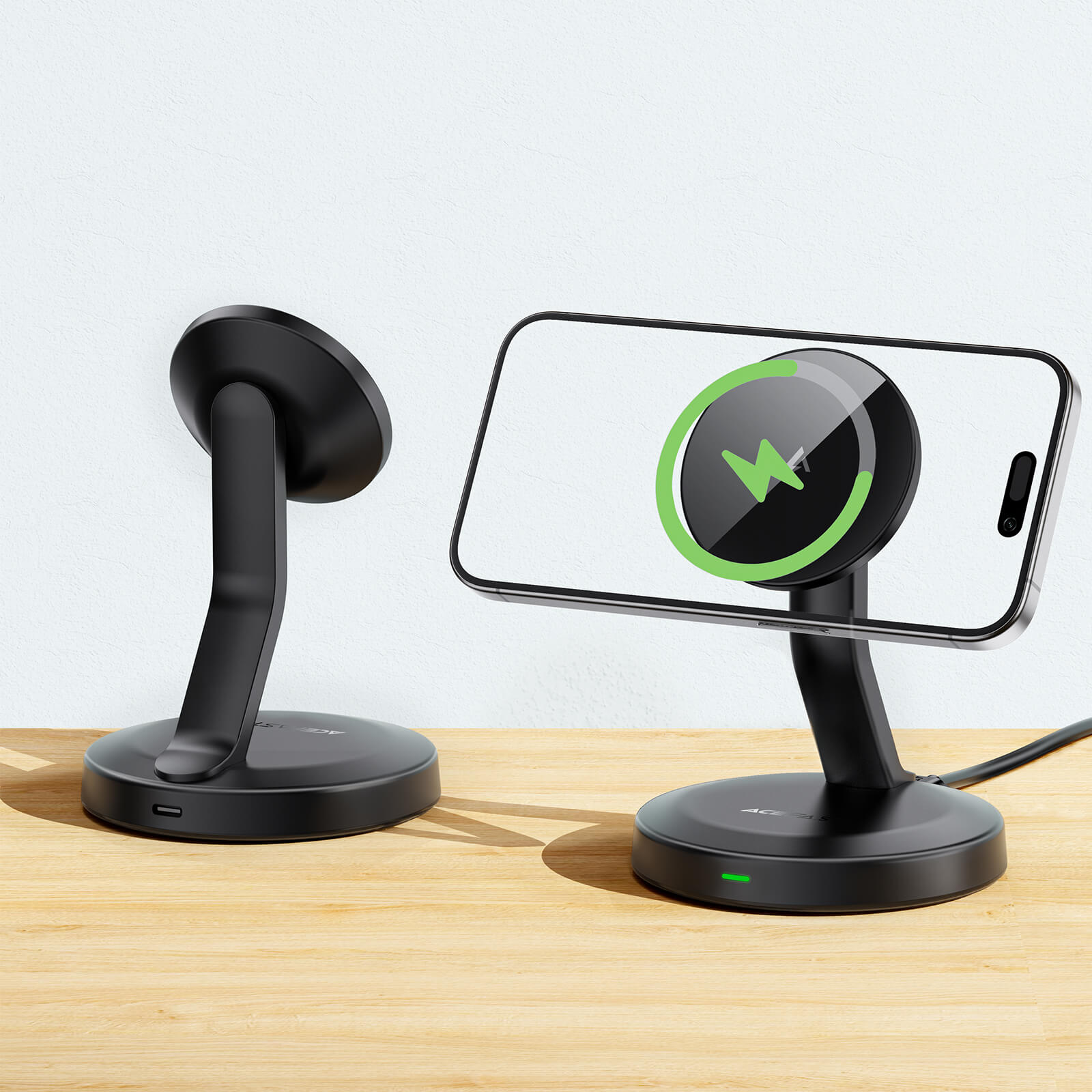 Acefast Magsafe 15W Wireless Charging Desktop Stand with LED Light E26
