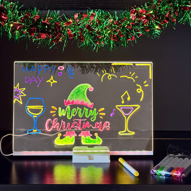 Mobie LED Acrylic Writing And Drawing Board With Warm Light For Kids 3+