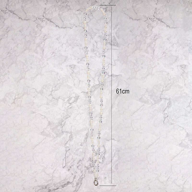 Mobie Elegant Pearl Phone Lanyard Anti Drop Neck Strap 61cm