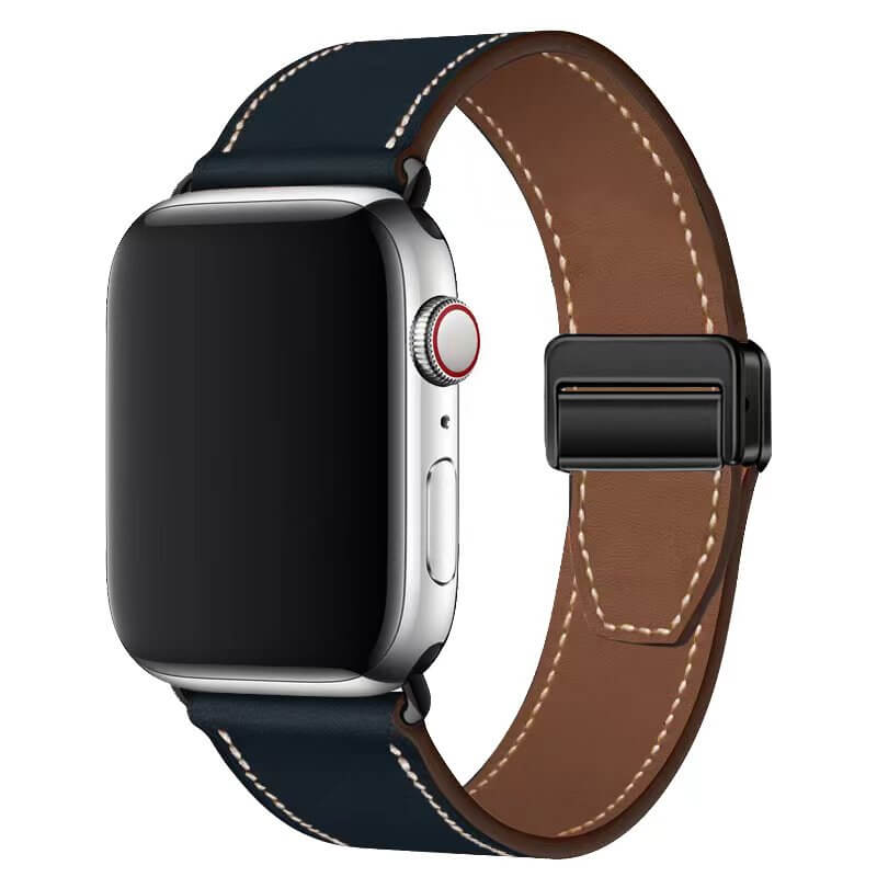 Mobie Full-Grain Cowhide Apple Watch Band with Magnetic Fold Clasp 38/40/41mm