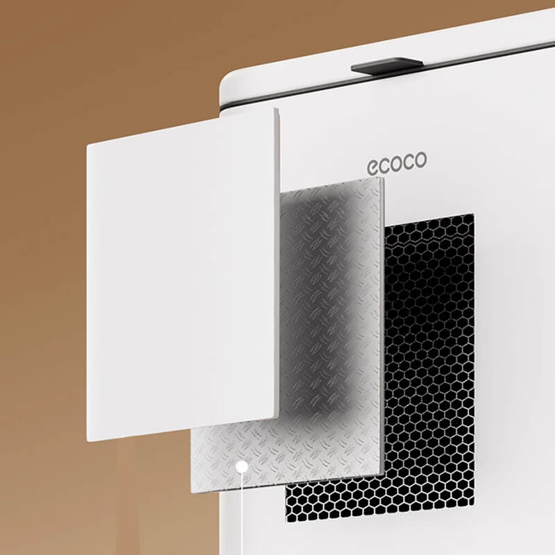 Mobie Double Sided Opening 6L Door Mounted Kitchen Trash Can E25148