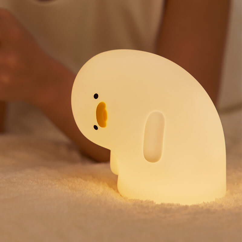 Mobie Adorable Crooked-Neck Duck Silicone Touch Night Light