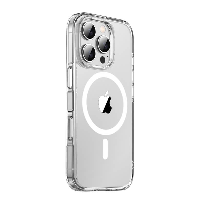 Aurora Series Crystal Transparent Magnetic Phone Case for Samsung S23 Ultra