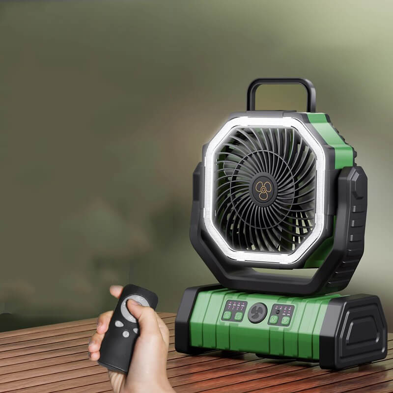 Mobie 3-in-1 Multi-Function Camping Fan with LED Lighting & 10000mAh Power Bank