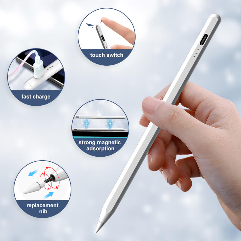 Mobie Magnetic iPad Stylus Pen with Real-Time LED Battery Display JD19-P