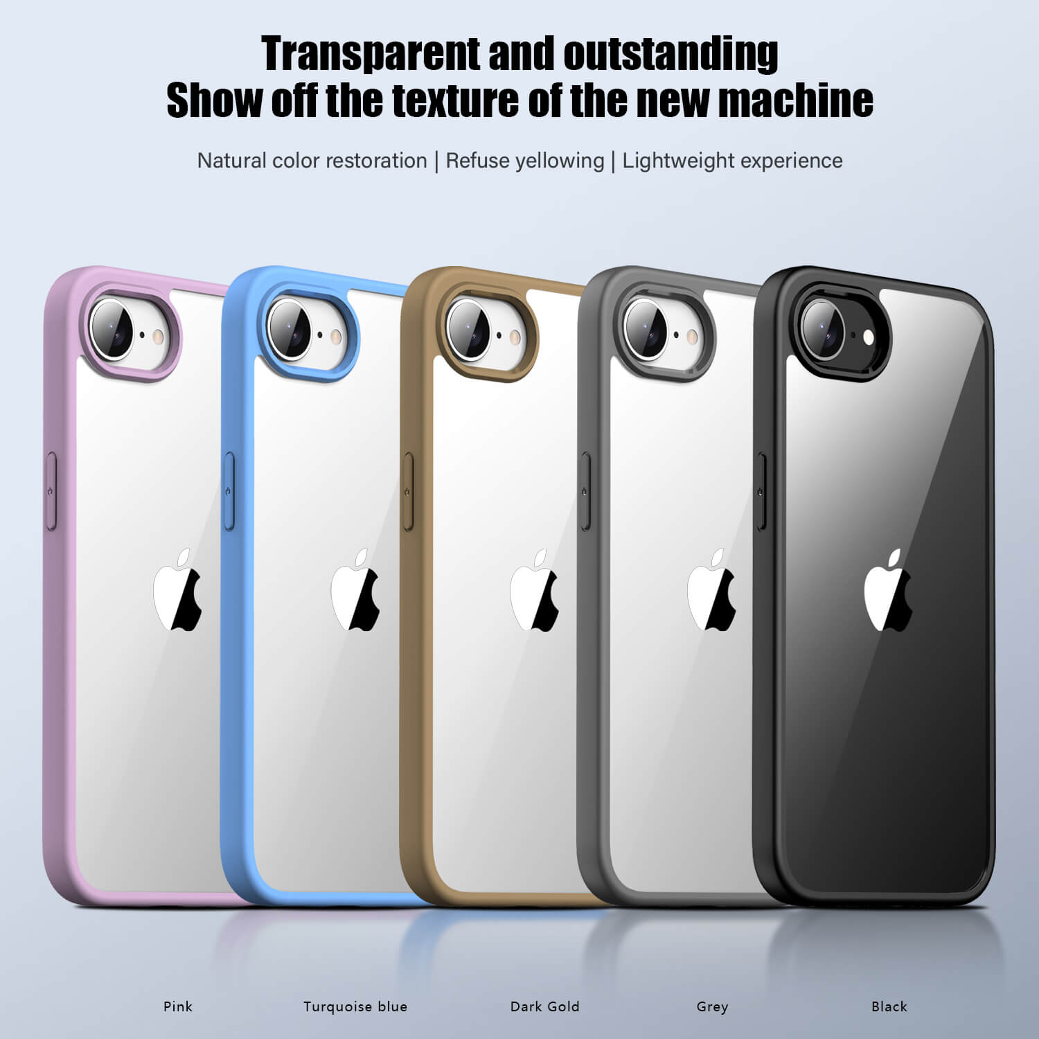 iPhone 16e CrystalGuard Series Transparent Shockproof Phone Cover