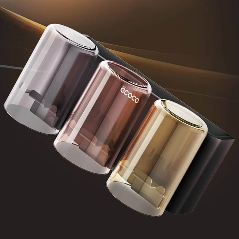 Mobie Wall Mount Toothbrush Holder with Cup Organizer E24081