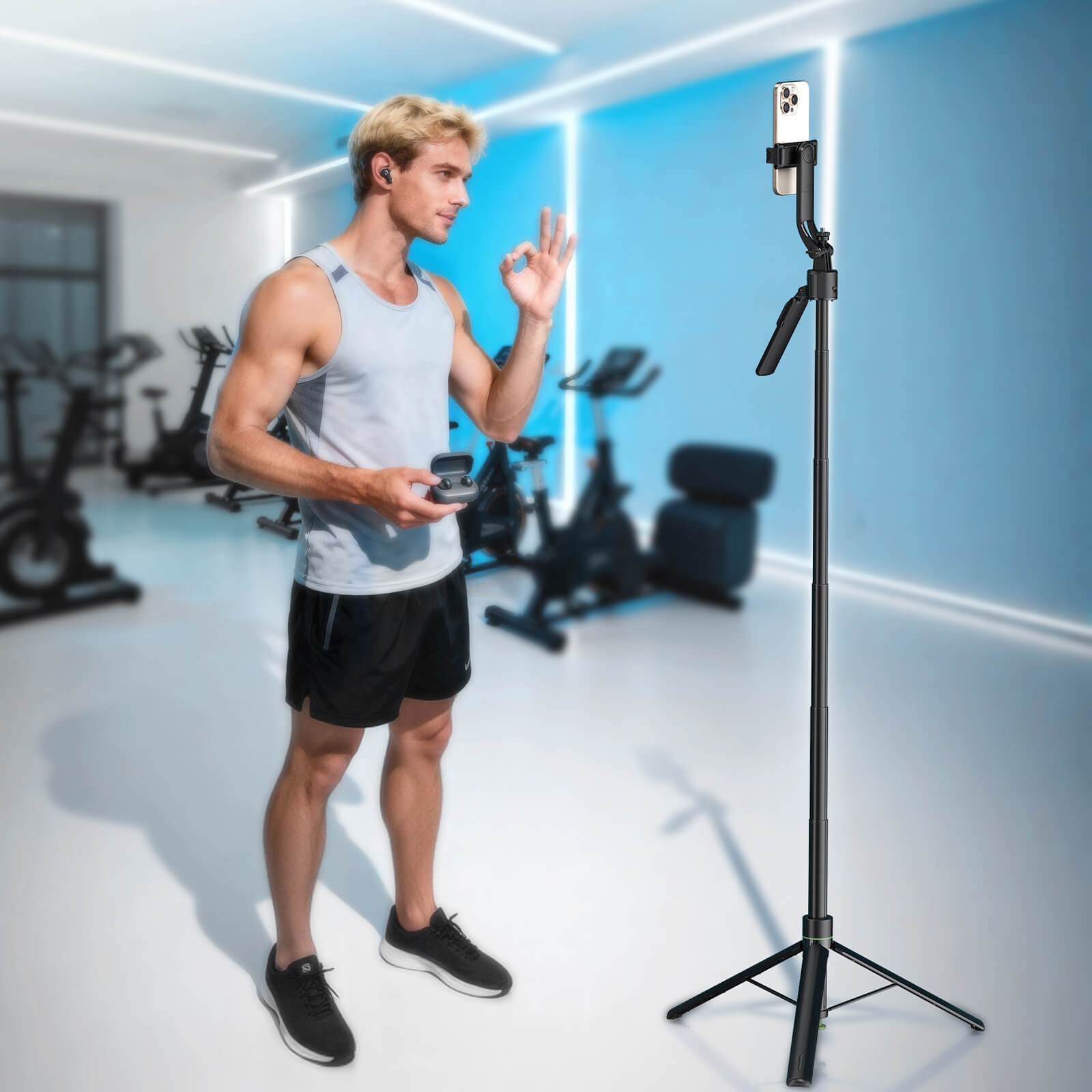 Acefast AI Face Tracking Auto Deploy Tripod 176cm Extended E41