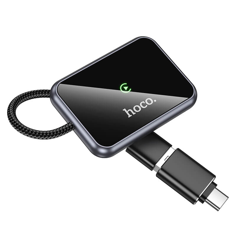 hoco Wireless CarPlay Adapter with USB-A Plug and USB-C Adapter HU1