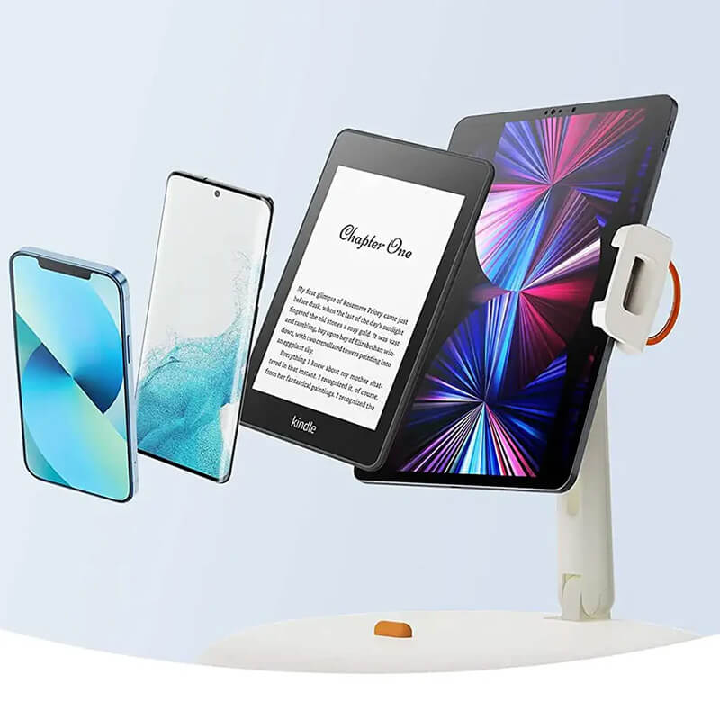 SAIJI 360° Rotating Wide Compatibility Phone Tablet Soft Pillow Holder Stand U3