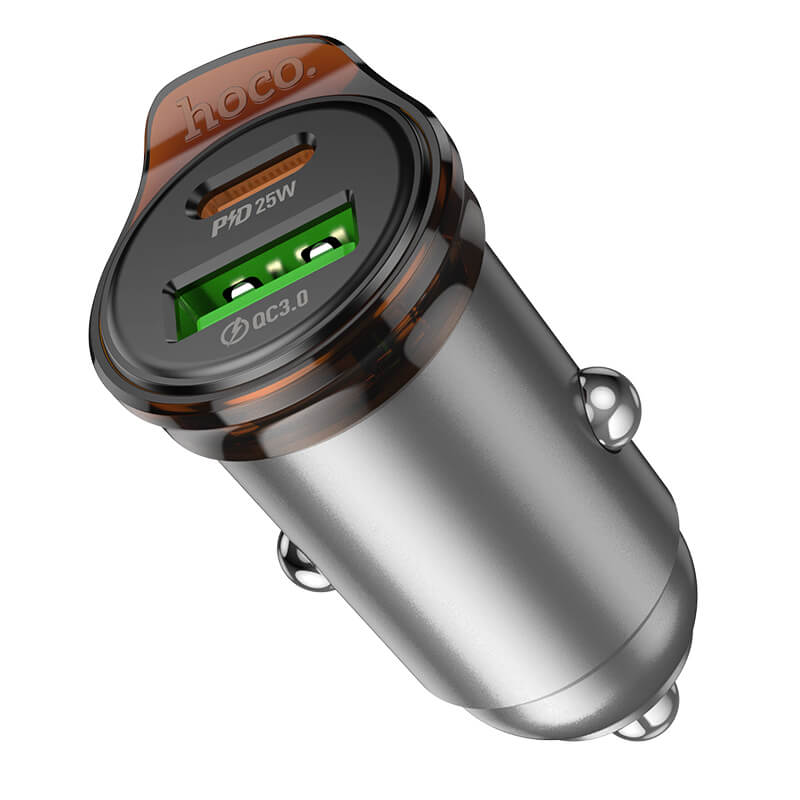 hoco 43W Dual-Port PD Smart Fast Charging Car Charger for Multi-Device NZ16A