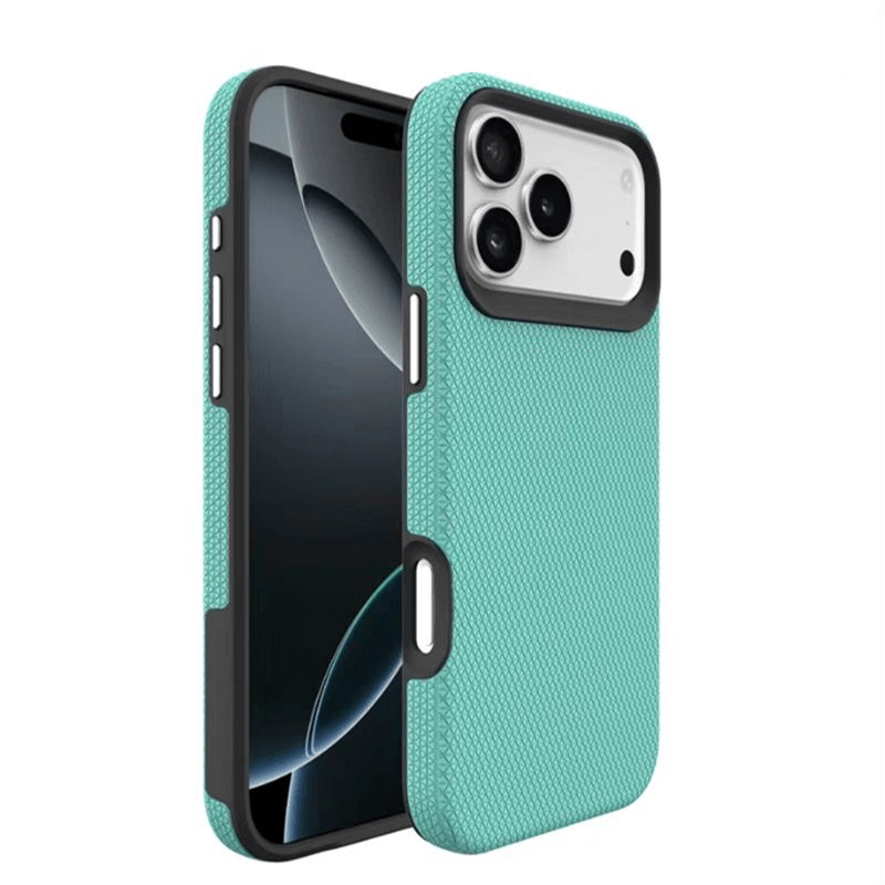 iPhone 17 Pro Max Military Shockproof TPU PC Dual Layer Triangle Magsafe Case