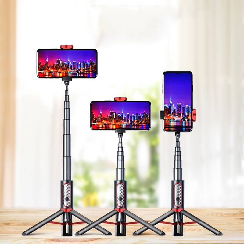 Mobie 360° Rotation Remote Bluetooth Aluminum Selfie Stick Tripod M18