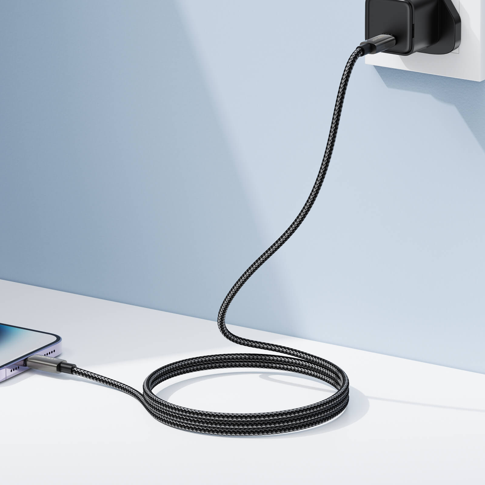 Acefast Type-C to Lightning 30W Fast Charging Braided Cable 1.2m C23-01