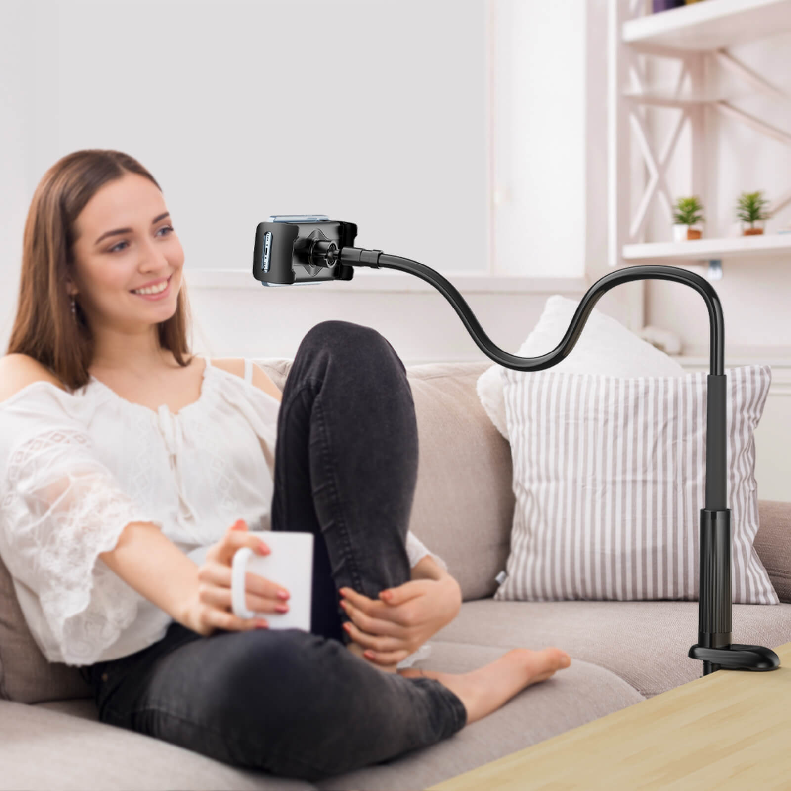 Acefast Lazy Stand Adjustable Phone Tablet Holder with Flexible Gooseneck Arm E40