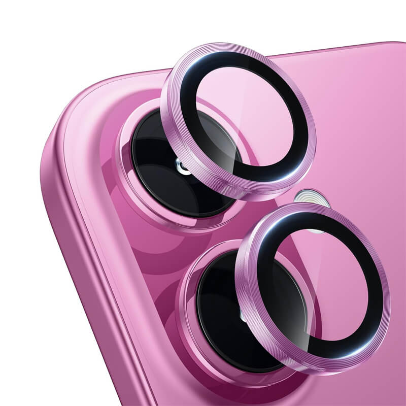 9H Multicolor Tempered Glass Compatible with iPhone 16 Plus Individual Camera Lens Cover Protector