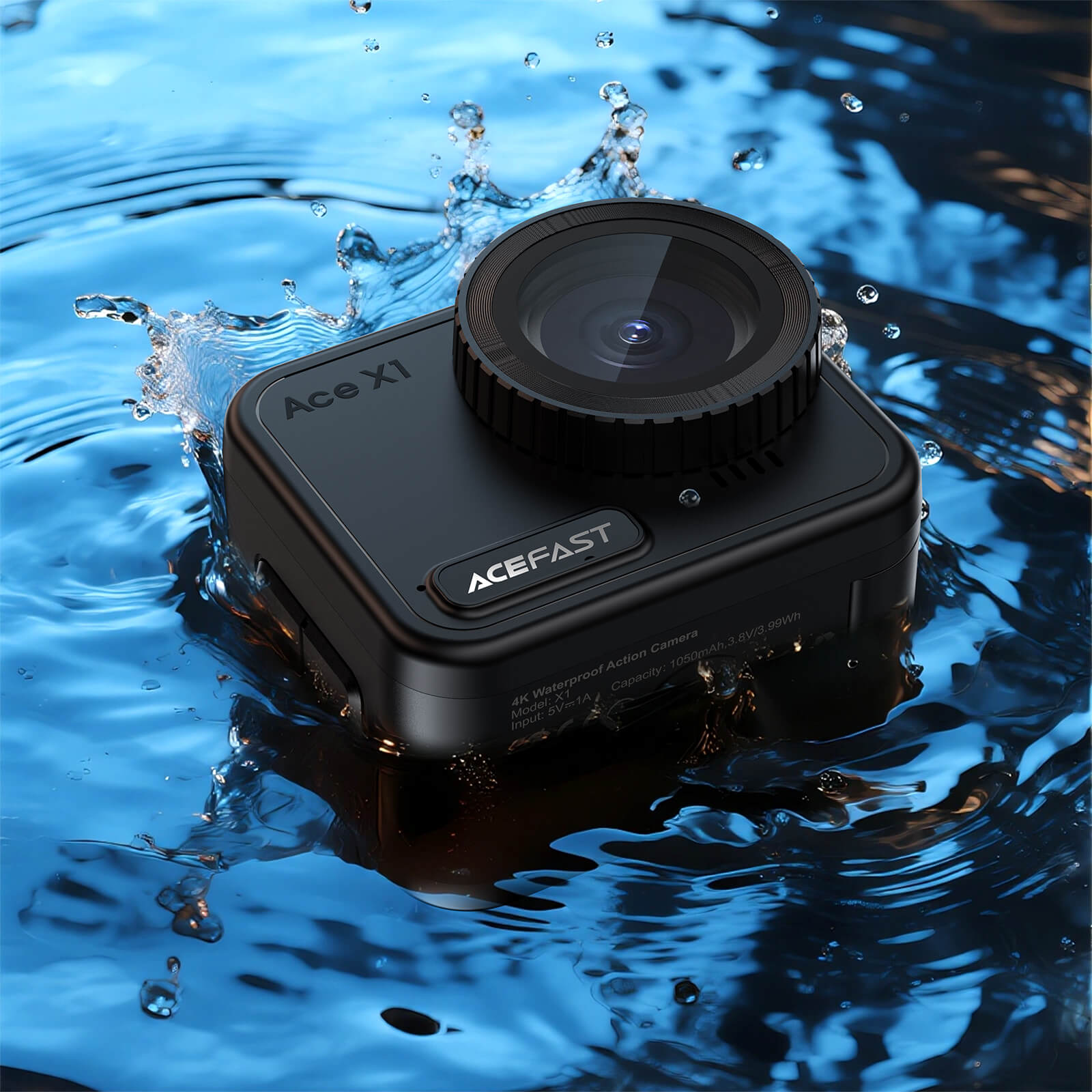 Acefast 170° Wide Angle IPX8 Waterproof Touch Screen 4K Action Camera X1
