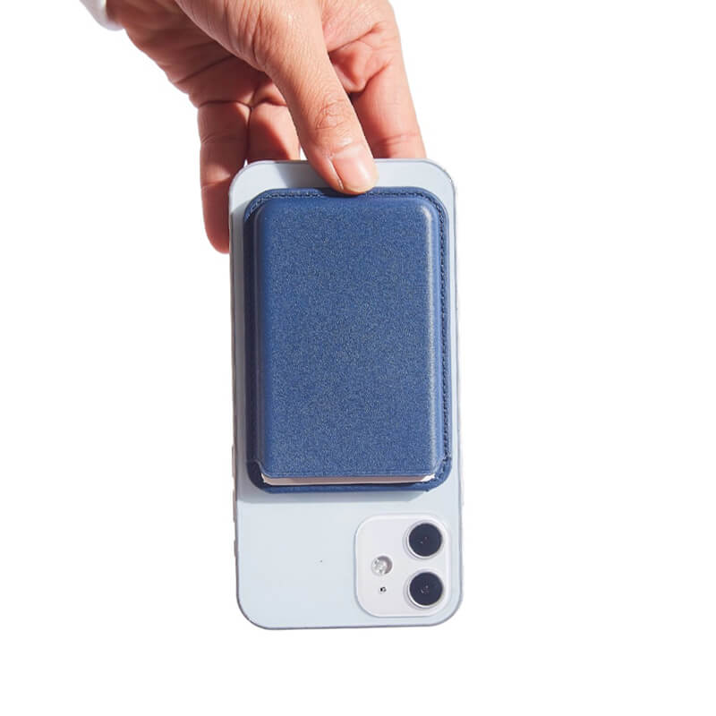 Mobie PU Leather Strong Magnetic Card Bag Holder with Phone Stand