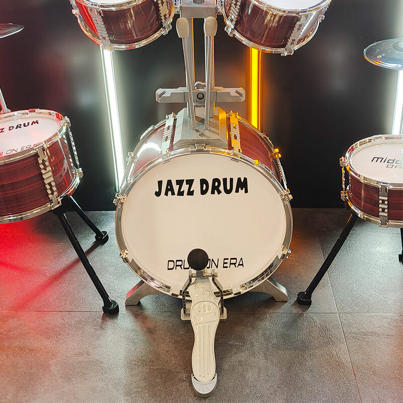 Mobie Educational Instrument Durable Toy Jazz Drum Set for Kids Ages 3-10