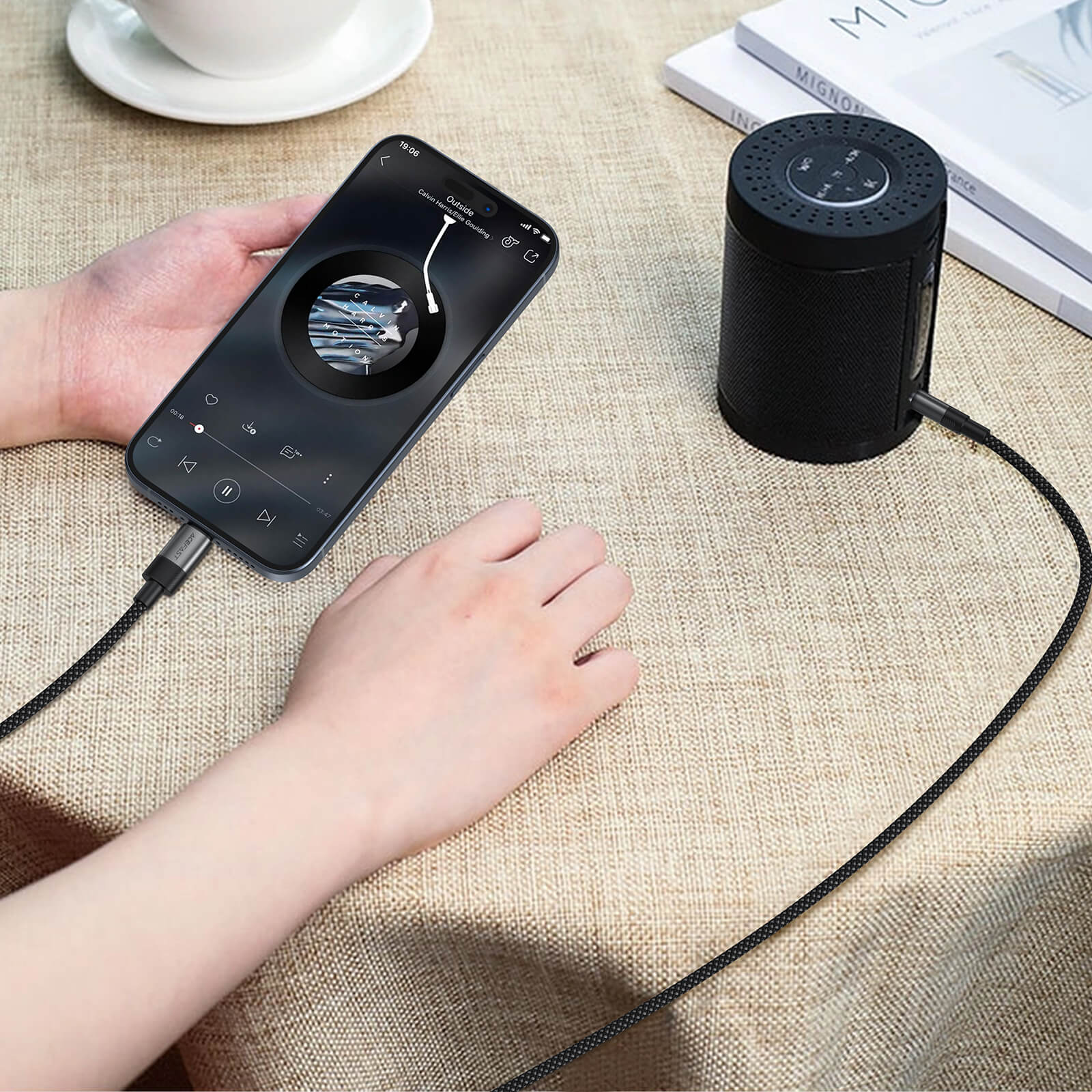 Acefast USB-C to 3.5mm Audio Nylon Braided Cable 1m J11