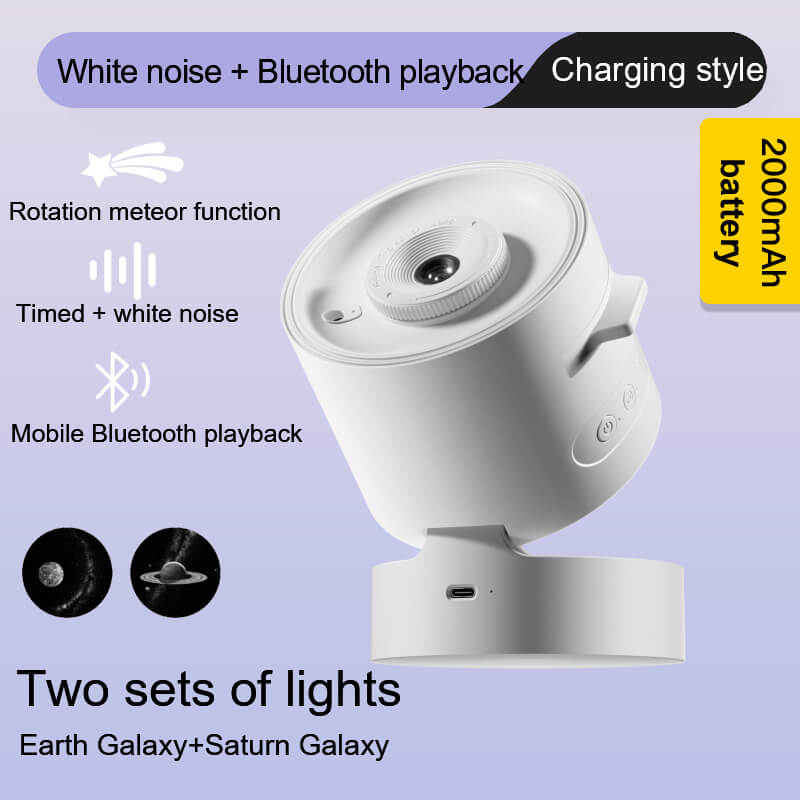 Mobie Timing Star Sky Projector Lamp with Built-In White Noise
