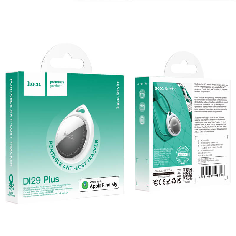 hoco. Water Droplet Shape Anti-lost Tracker for Apple D129 Plus