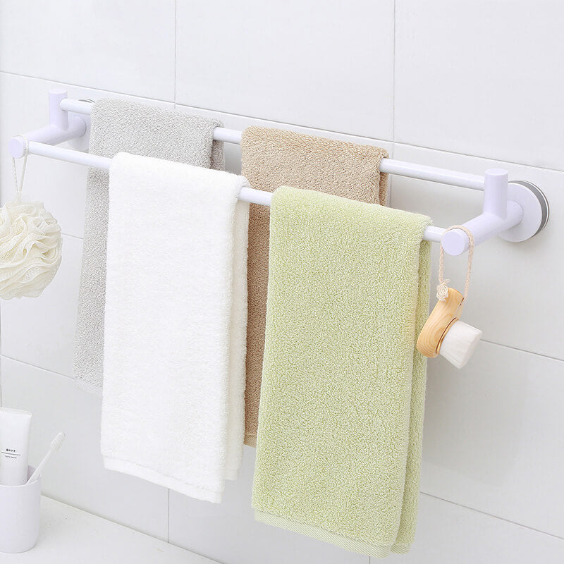 Mobie Vacuum Suction Wall Mount Double Layer Towel Rack E1609