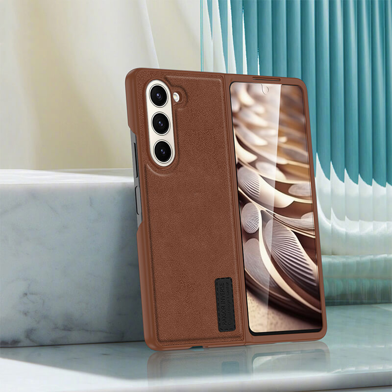 Samsung Galaxy Z Fold 7 2025 Lucas Series Premium Leather Phone Case