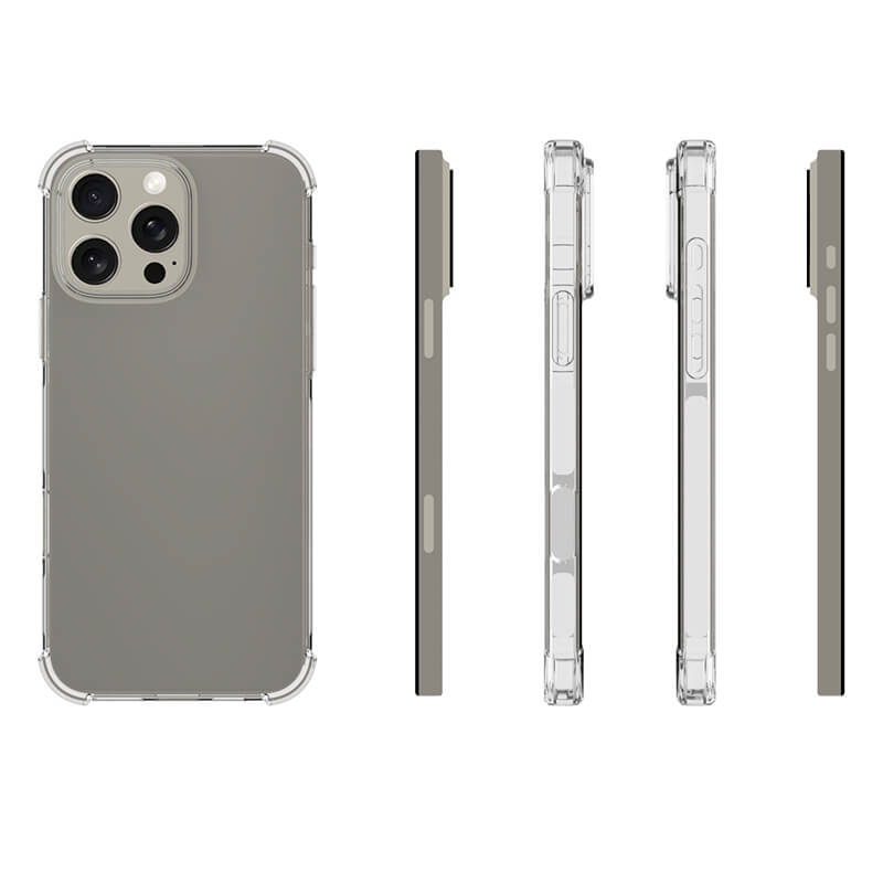 iPhone 16 Pro Soft TPU Shockproof Clear Phone Case