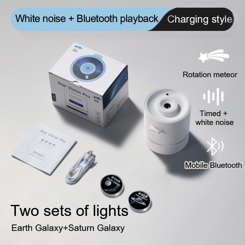 Mobie Timing Star Sky Projector Lamp with Built-In White Noise