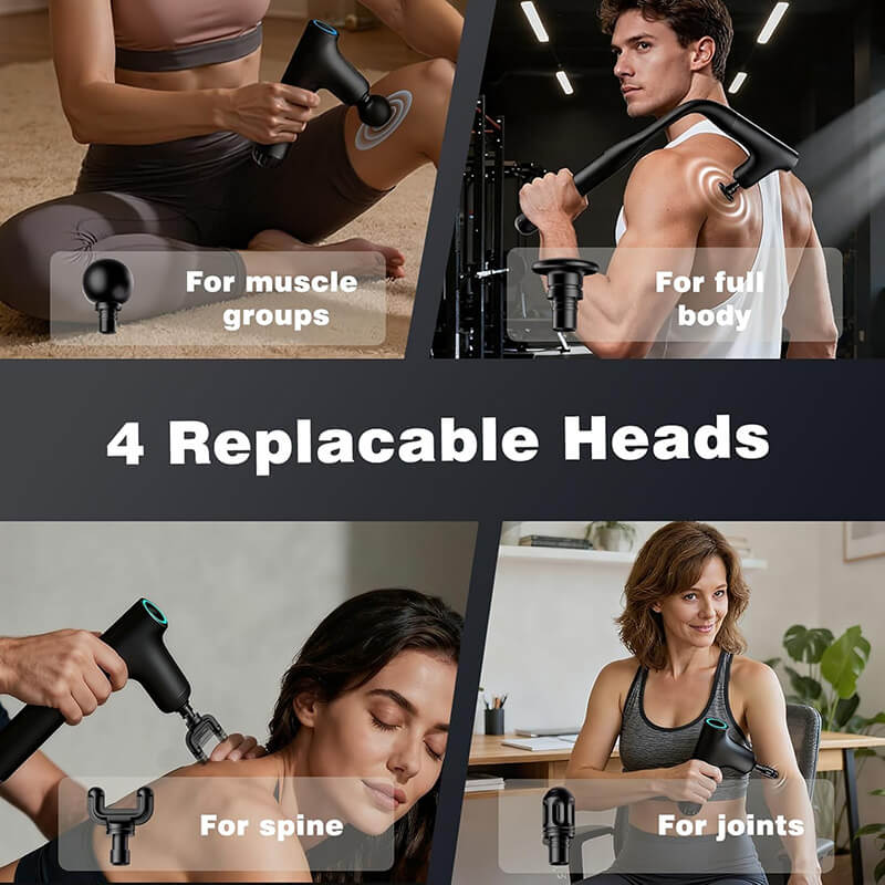 Mobie 3 in 1 Professional Massage Gun with Extendable Handle for Full Body Reach M8S