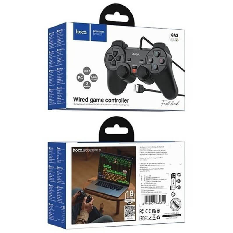 Hoco Wired Game Controller for PC Android Windows with Long Cable GA3