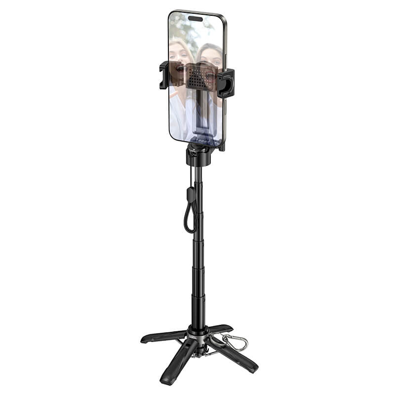 Hoco Selfie Stick Quadpod Desk Stand with Bluetooth Remote and Safety Strap K27