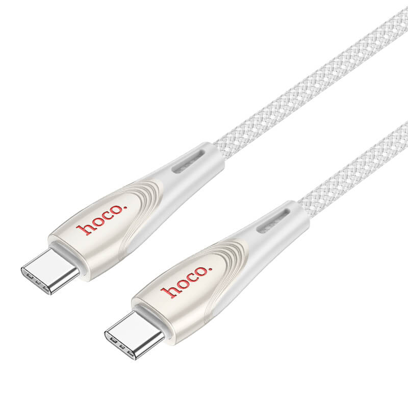 Hoco Nylon Braided Type-C to Type-C 60W Fast Charging Data Cable 1.2m U133