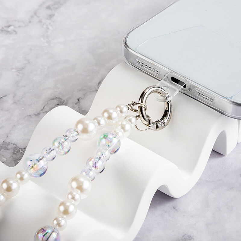 Mobie Elegant Pearl Phone Lanyard Anti Drop Neck Strap 61cm