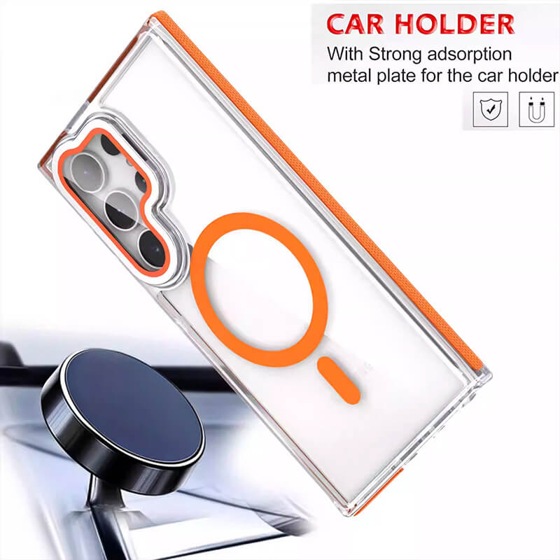 Compatible with Samsung S26 Ultra 2026 Rita Series Invisible Kickstand Crystal Clear Magsafe Case