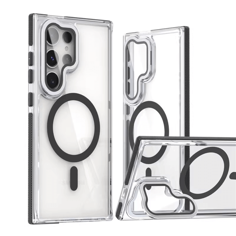 Samsung Galaxy S26 2026 Rita Series Invisible Kickstand Crystal Clear Magsafe Case