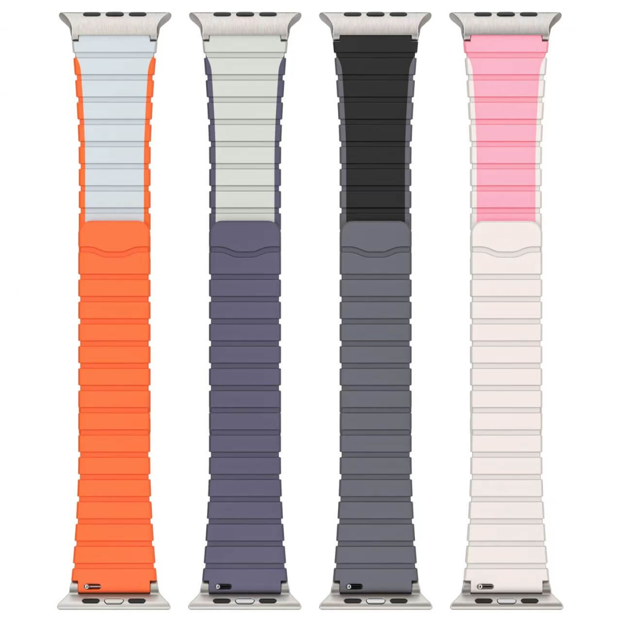 Mobie Neonova Series Magnetic Closure Silicone Watch Band 20mm