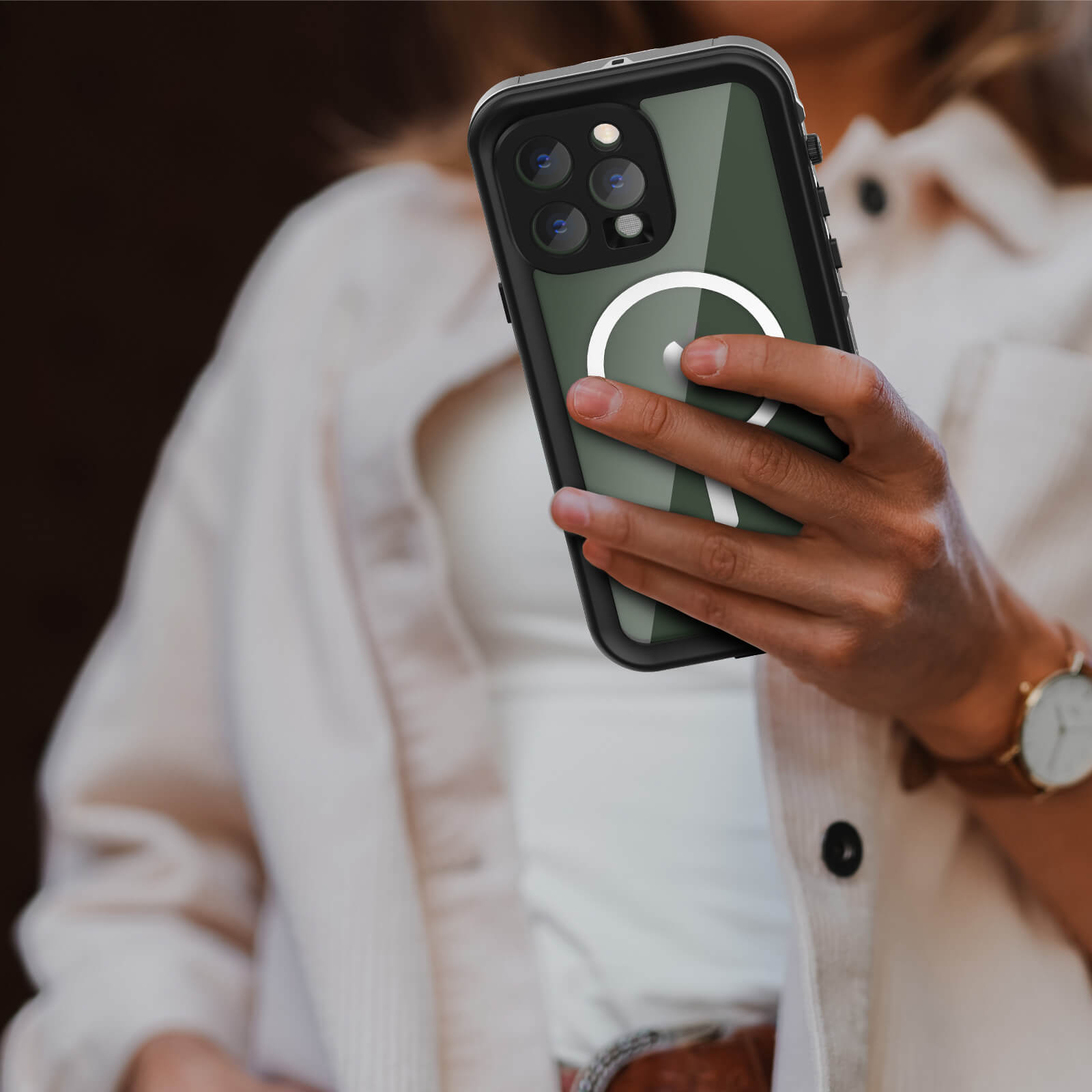 iPhone 15 Pro Redpepper IP68 Waterproof Anti-Fall 2M Submersion Magsafe Ultimate Protection Case