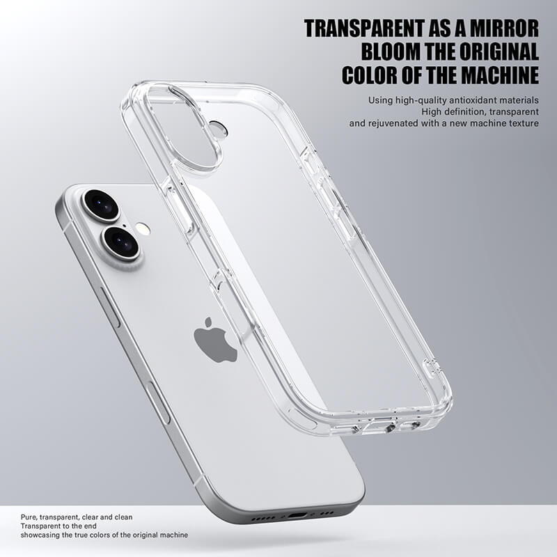 iPhone 17 Aurora Series Crystal Transparent Phone Case
