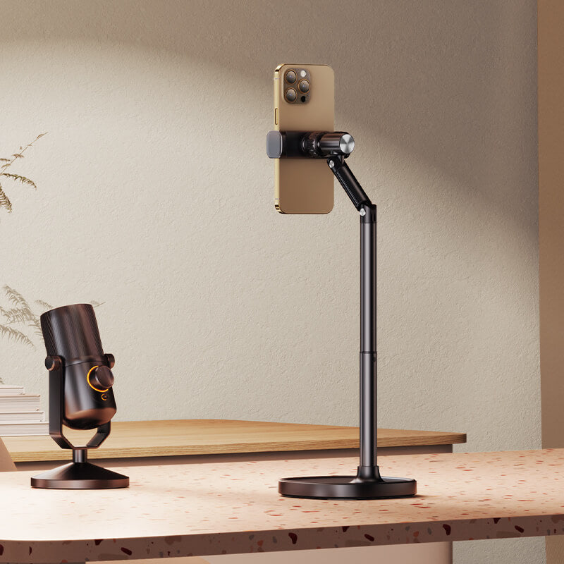 Mobie Hidden Base 360° Rotating Aluminum Alloy Desktop Phone Stand