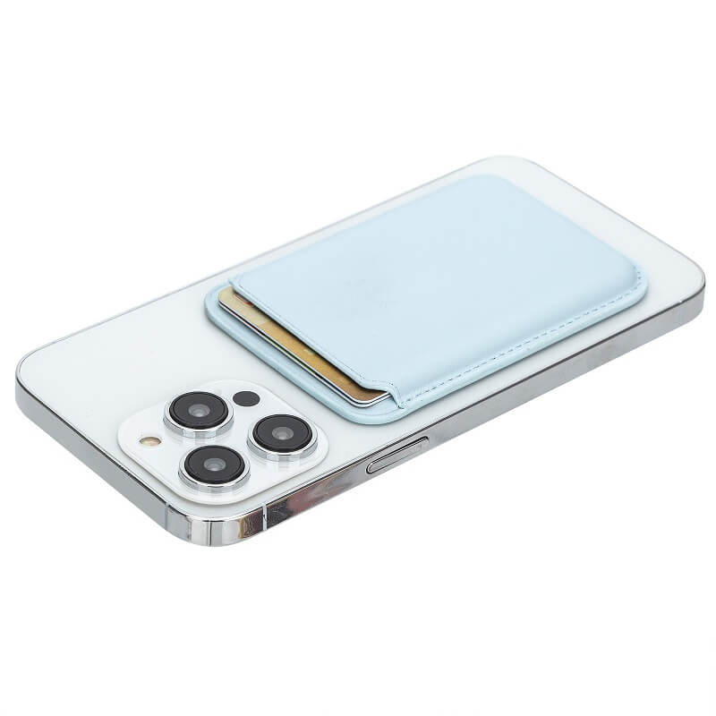 Mobie Back Stick Leather Magnetic Wallet Card Bag Holder