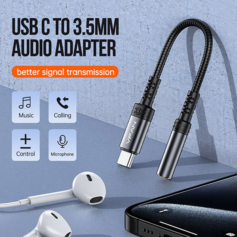 VFAN Type-C to 3.5mm Audio Adapter L12-C