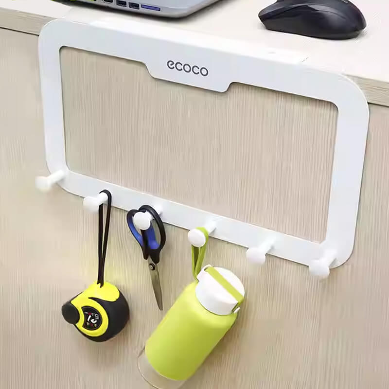 Mobie No Drill Heavy Duty Adhesive Door Hooks with Strong Hold & Silent Close