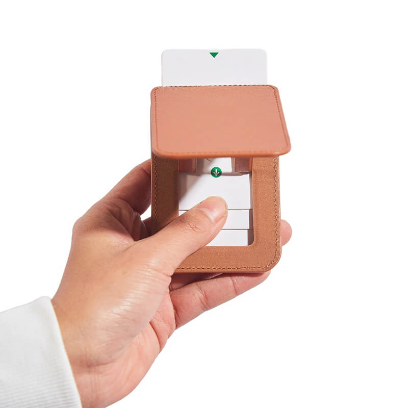 Mobie PU Leather Strong Magnetic Card Bag Holder with Phone Stand